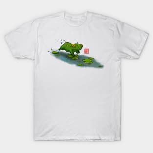 frog cat lilypads T-Shirt